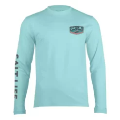 Men's Salt Life Fin Forward Long Sleeve Performance T-Shirt -AS Revival store 88985644669 1